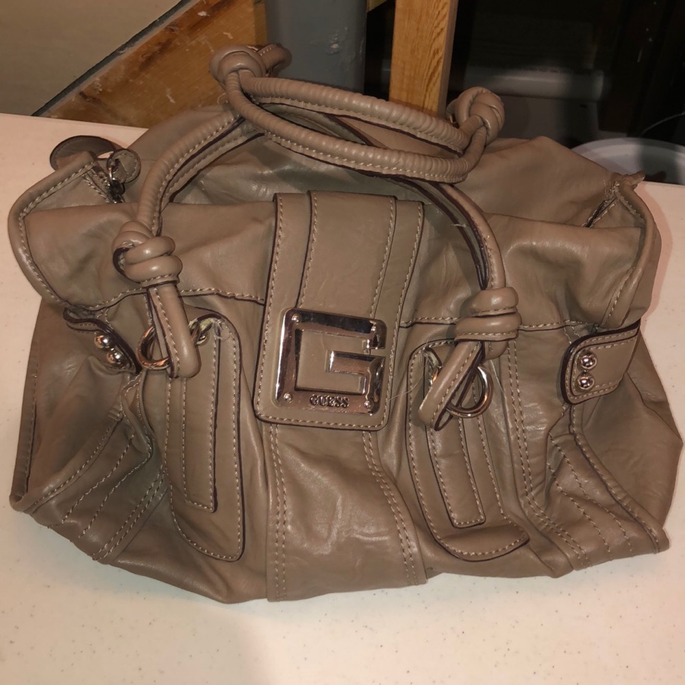 Guess Tan satchel purse